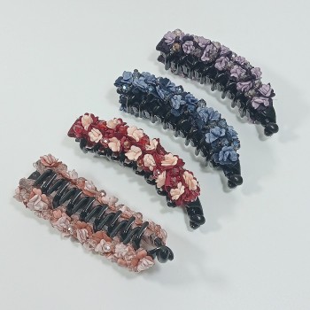  Банан (цена за 1шт), глянцевый пластик, ткань, бисер, арт. 6222