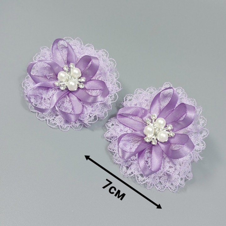  Бантики на резинках, 7см, (цена за 2шт), арт. 10221-1