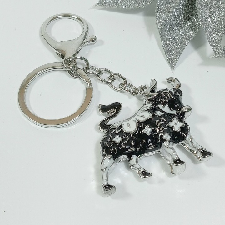  Брелок "Бык" арт. 4885, металл, эмаль