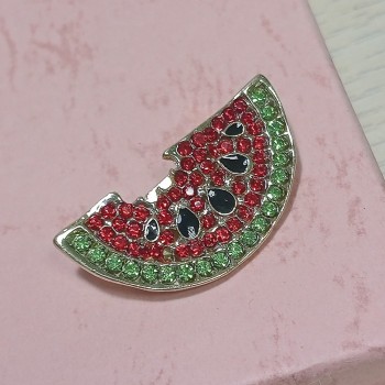  Брошь арт. 27344 (металл, стразы), 4х2см