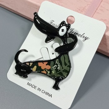  Брошь арт. 27240-3 (металл, эмаль), 4.5х5.5см