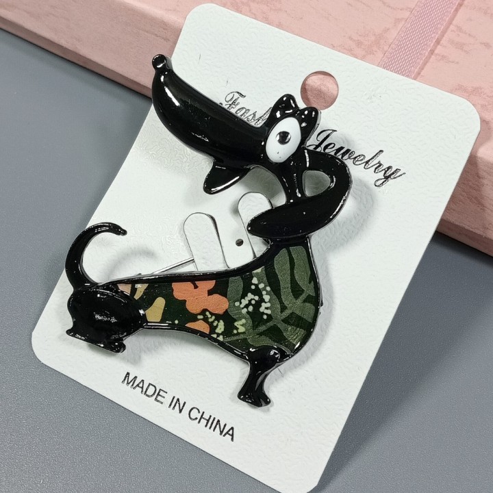  Брошь арт. 27240-3 (металл, эмаль), 4.5х5.5см