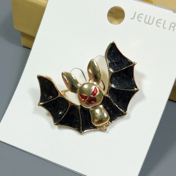  Брошь арт. 27384 (металл, эмаль), 3.8х2.7см