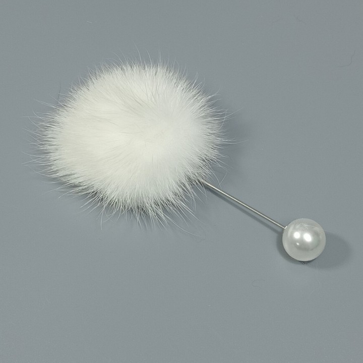  Брошь-булавка арт. 2747-2 (металл, стразы), 5.5х9.5см