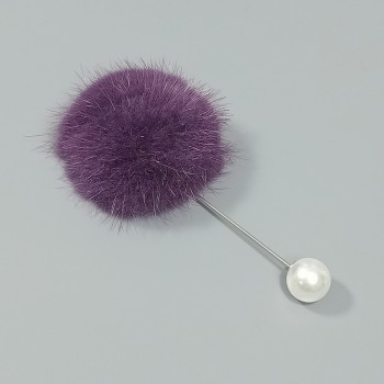  Брошь-булавка арт. 2747-4 (металл, стразы), 5.5х9.5см