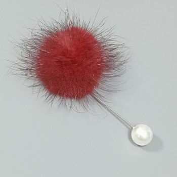  Брошь-булавка арт. 2747-5 (металл, стразы), 5.5х9.5см