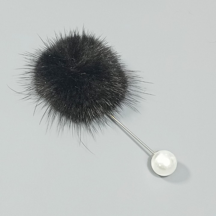  Брошь-булавка арт. 2747-6 (металл, стразы), 5.5х9.5см