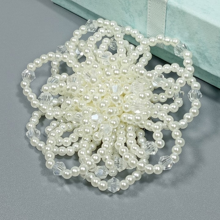  Брошь арт. 2729 (металл, иск. жемчуг), 6см