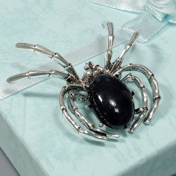  Брошь арт. 27217 (металл, пластик), 5.2х4.6см