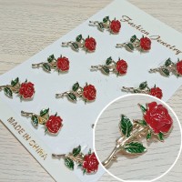  Брошь, арт. 27365 (цена за 1шт), 1.5х3.5см