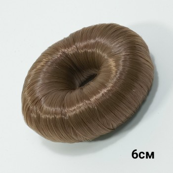  "Бублик" из искусственных волос (диаметр 6см), арт. 5338-2