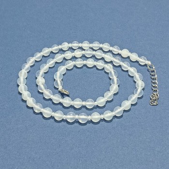Бусы из лунного камня (имитация), 50см
