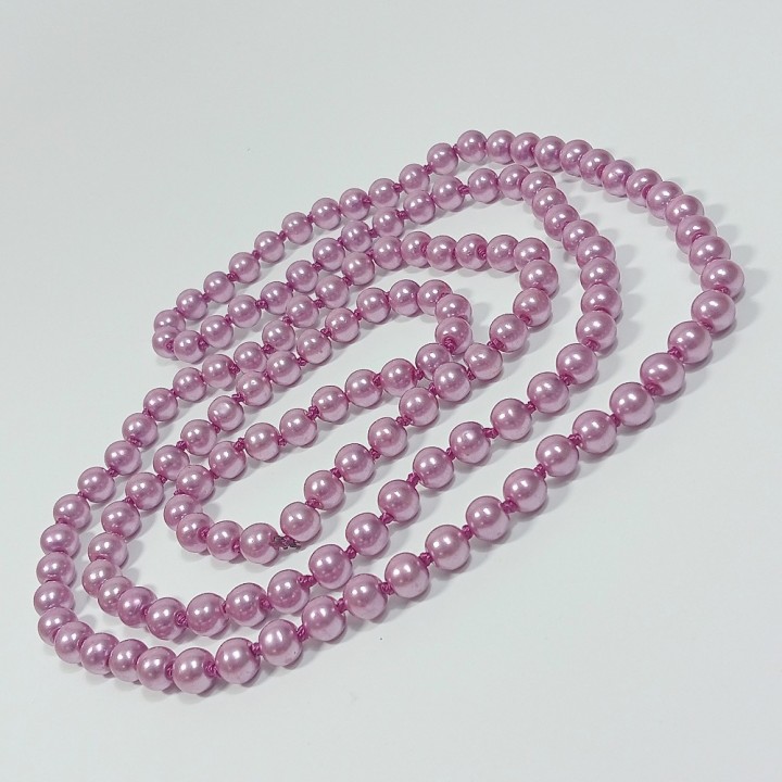 Бусы 120-130см, цвет - сиреневый, арт. 2024-02