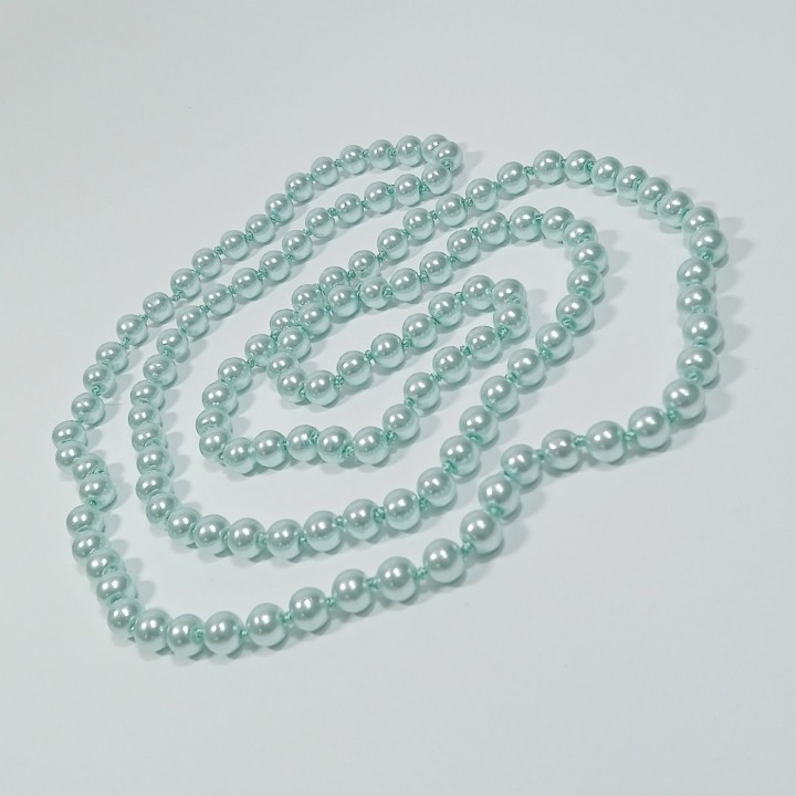 Бусы 120-130см, цвет - голубой, арт. 2024-06