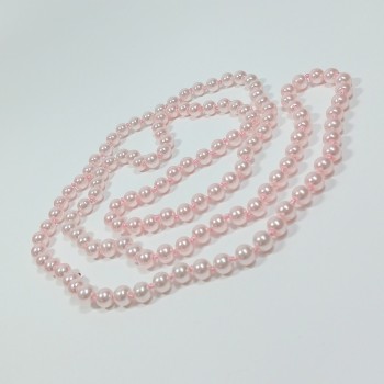 Бусы 120-130см, цвет - светло-розовый, арт. 2024-08