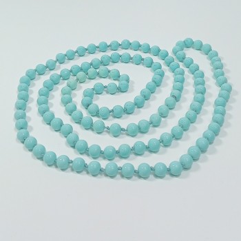 Бусы 120-130см, цвет - бледно-бирюзовый, арт. 2024-10