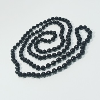 Бусы 120-130см, цвет - черный, арт. 2024-15