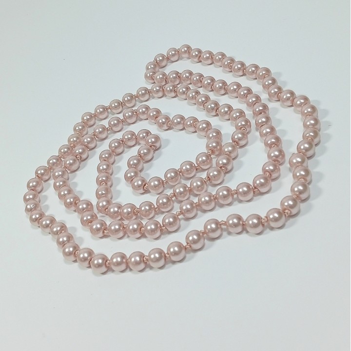 Бусы 120-130см, цвет - бежевый, арт. 2024-14