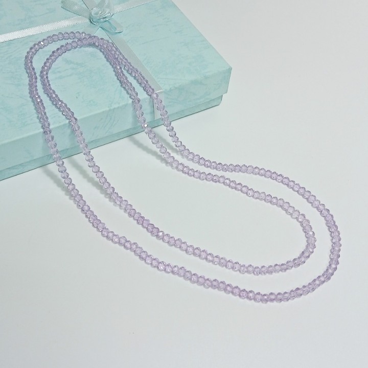 Бусы стеклянные граненые (95-100см), арт. 20199-01
