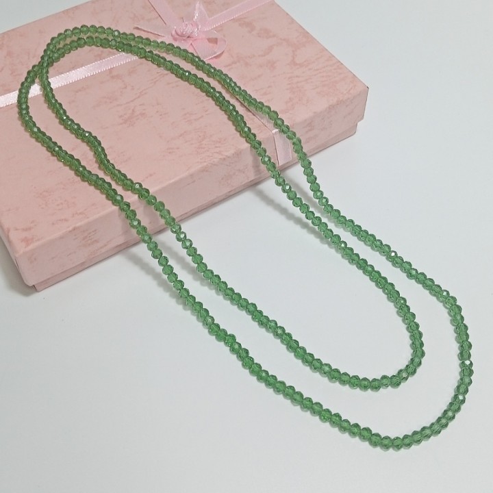 Бусы стеклянные граненые (95-100см), арт. 20199-02