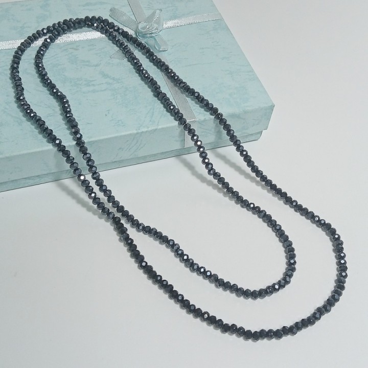 Бусы стеклянные граненые (95-100см), арт. 20199-04