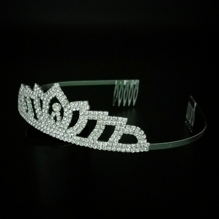 Диадема на ободке с гребенками, арт. 2605