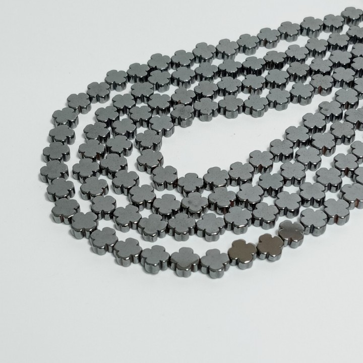 Бусины из гематита, размер 2.5х6мм, 66шт. в нити