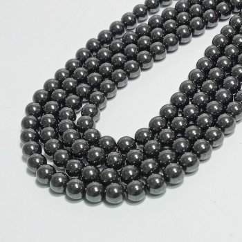 Бусины из гематита, диаметр 6мм, 65шт в нити, арт. 6937