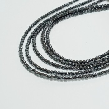Бусины из гематита, граненые, размер 2.5мм, 184шт. в нити