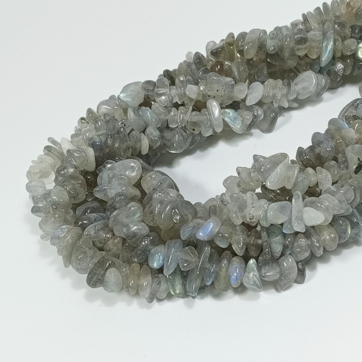 Бусины из лабрадорита (галтовка 5-14мм), длина нити 80см