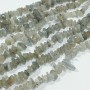 Бусины из лабрадорита (галтовка 5-14мм), длина нити 80см