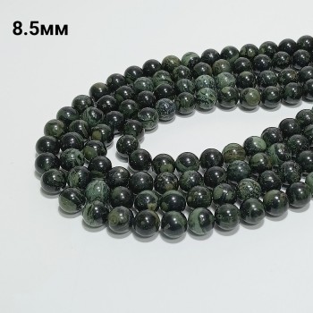 Бусины из яшмы "камбаба" гладкие, диаметр 8.5мм, 48шт в нити. 