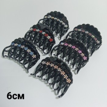  Краб 6см (цена за 1шт.), глянцевый пластик, стразы, арт. 1292