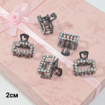  Краб 2см (цена за 1шт.), металл, стразы, арт. 12189