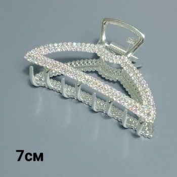  Краб 7см, металл, стразы, арт. 12224