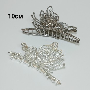  Краб 10см (цена за 1шт), металл, стразы, арт. 1208