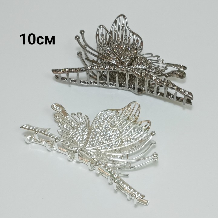  Краб 10см (цена за 1шт), металл, стразы, арт. 1208