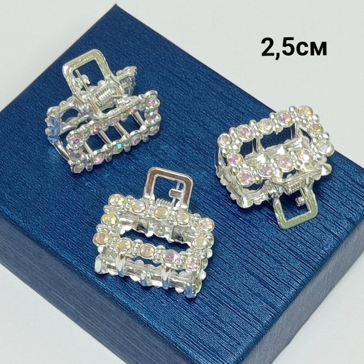  Краб 2.5см (цена за 1шт.), металл, стразы, арт. 12193