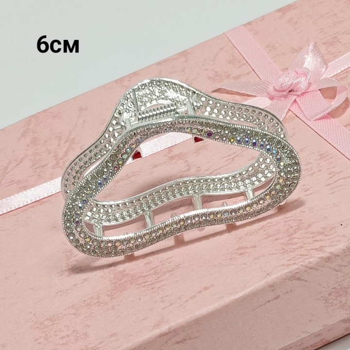  Краб 6см, металл, стразы, арт. 12265