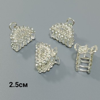  Краб 2.5см (цена за 1шт.), металл, стразы, арт. 12310