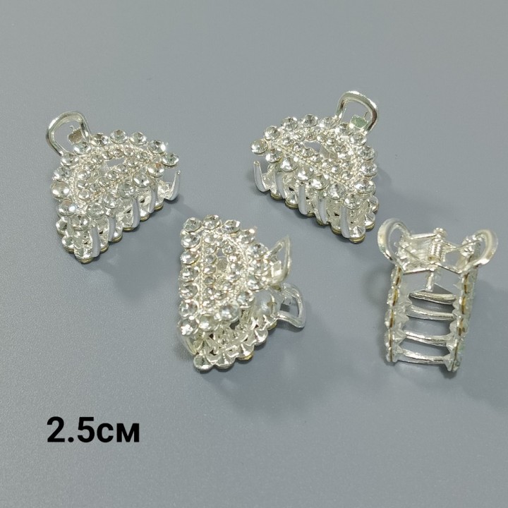  Краб 2.5см (цена за 1шт.), металл, стразы, арт. 12310