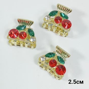  Краб 2.5см (цена за 1шт.), металл, стразы, арт. 12343