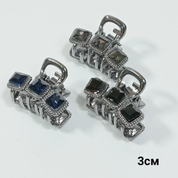  Краб 3см (цена за 1шт.), металл, стразы, арт. 12344