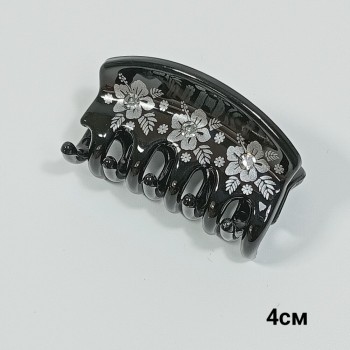  Краб 4см, глянцевый пластик, стразы, арт. 12341