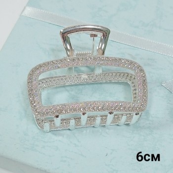  Краб 6см, металл, стразы, арт. 1232