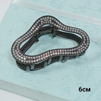  Краб 6см, металл, стразы, арт. 12284