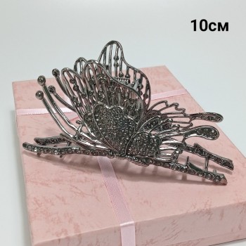  Краб 10см (цена за 1шт), металл, стразы, арт. 1208