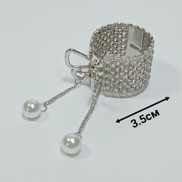  Краб 3,5см, металл, стразы, арт. 12349