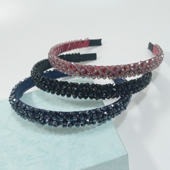  Ободок с хрустальными бусинами (цена за 1шт), арт. 13113