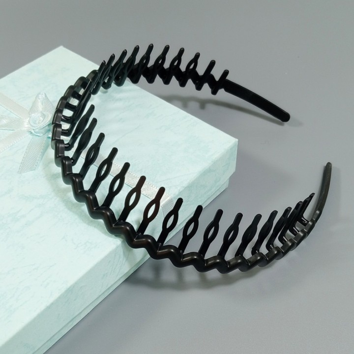  Ободок с зубчиками, матовый пластик, арт. 1315